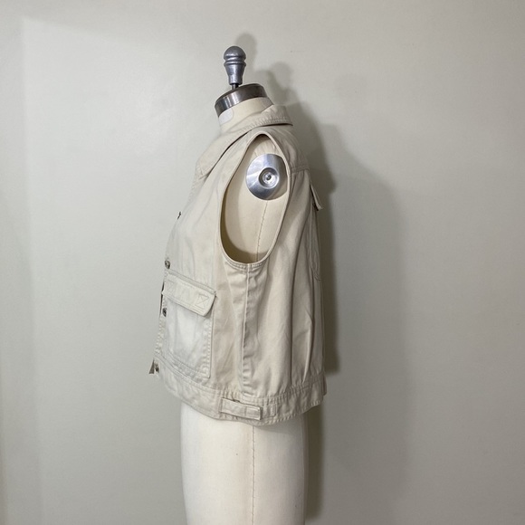 ALGONQUIN 100% COTTON BUTTON UP FIELD VEST! - Picture 9 of 12